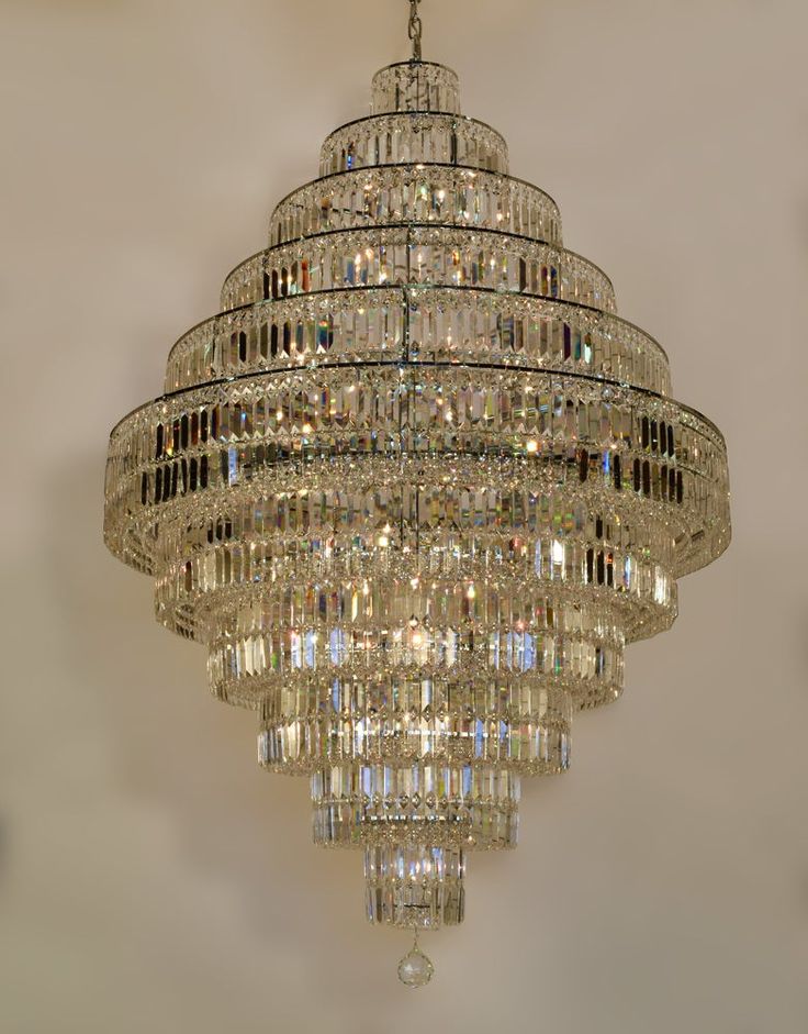 Chrome/ Silver/ Gold Extra Large Chandelier For Foyer Living Room Staircase Crystal Ceiling Lighting Fixture - D19.7"*H23.6"/ 10 LightsGoldWarm LightJoyfuzzy