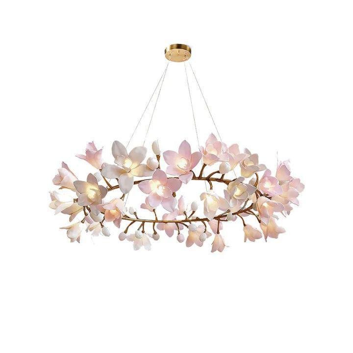 Circular Blossom Chandelier - Dia 23.6″(60cm) x H 15.7″(40cm)Joyfuzzy