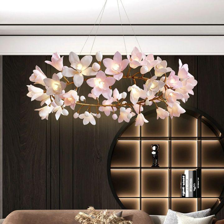Circular Blossom Chandelier - Dia 48″(120cm) x H 20″(50cm)Joyfuzzy
