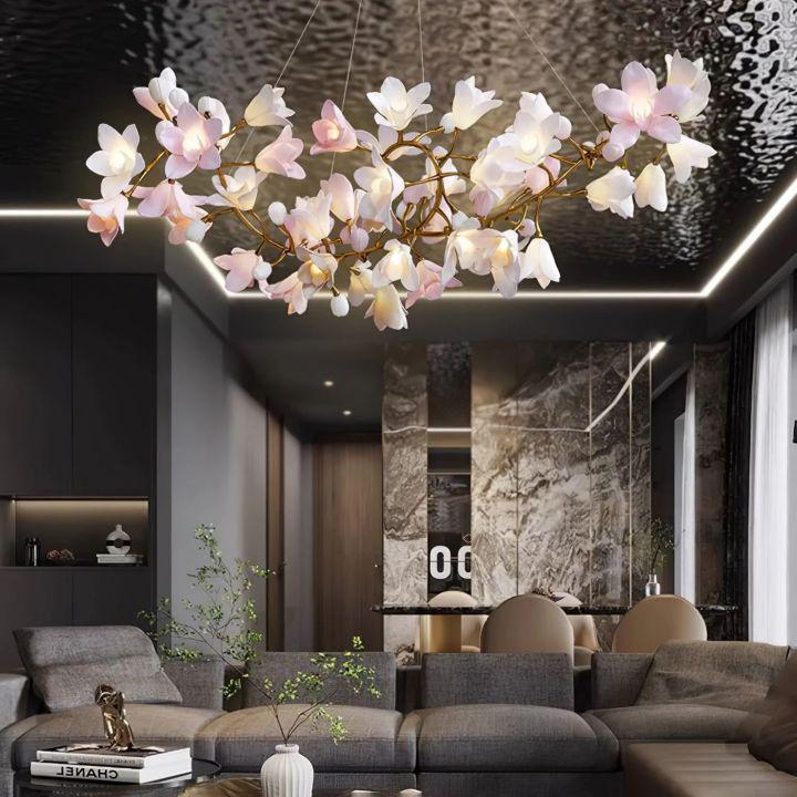 Circular Blossom Chandelier - Dia 23.6″(60cm) x H 15.7″(40cm)Joyfuzzy