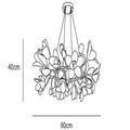 Circular Blossom Chandelier - Dia 31.5″(80cm) x H 15.7″(40cm)Joyfuzzy