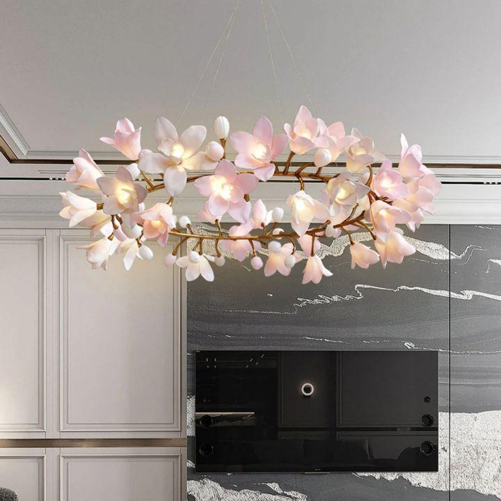 Circular Blossom Chandelier - Dia 48″(120cm) x H 20″(50cm)Joyfuzzy