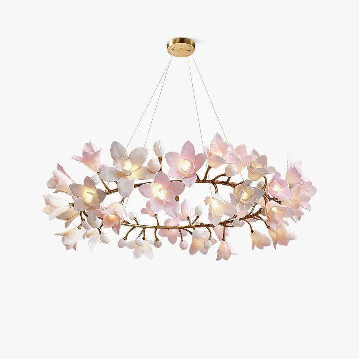 Circular Blossom Chandelier - Dia 48″(120cm) x H 20″(50cm)Joyfuzzy