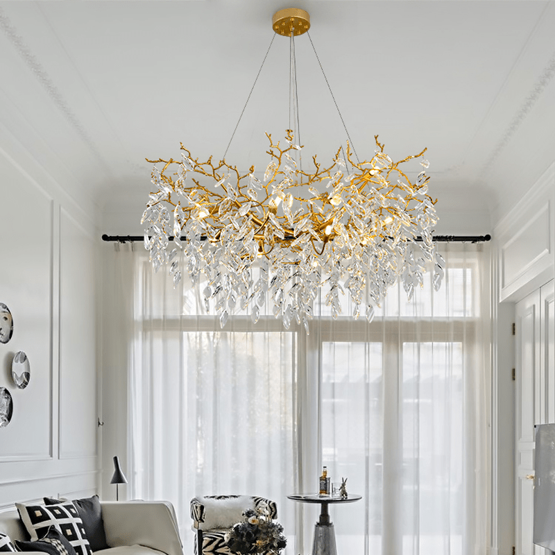 Cleo Branch Crystal Chandelier Light - 39.37" diamJoyfuzzy