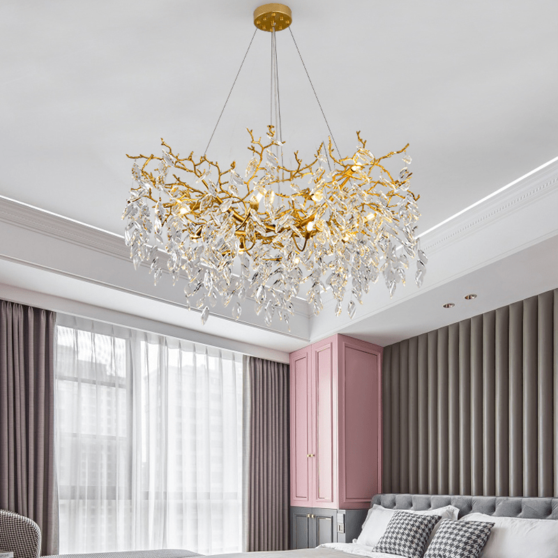 Cleo Branch Crystal Chandelier Light - 39.37" diamJoyfuzzy