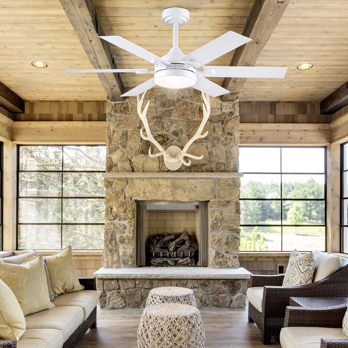 Clifan Ceiling Fans with Lights - Joyfuzzy