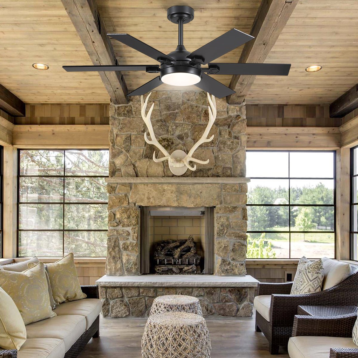 Clifan Ceiling Fans with Lights - Joyfuzzy