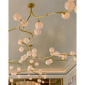 Contemporary Hand - blown Glass Globes Branch Chandelier for Dining Room Living Room and Kitchen Island - L140