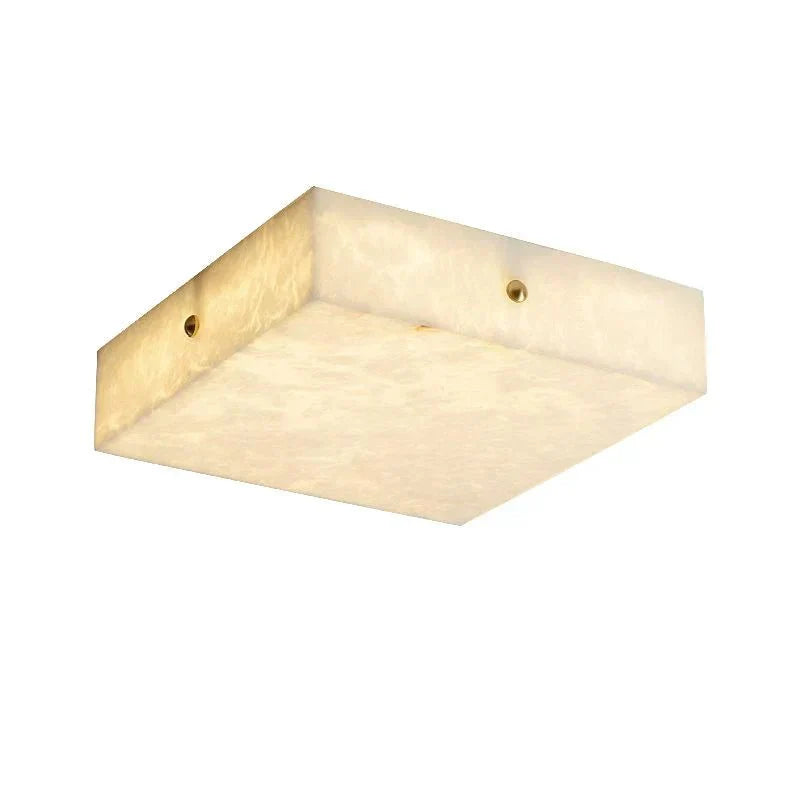 Coral Modern Alabaster Flushmount, Designer Ceiling Light Fixtures - 15.75"LJoyfuzzy