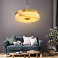 Alabaster Round Pendant Lights Living Room 7.87