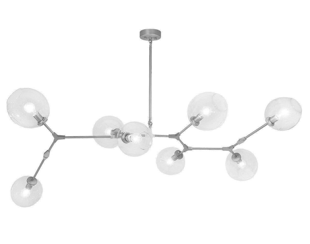 Covington Horizontal Globe Branching Bubble Chandelier - 8 - LightBrassJoyfuzzy
