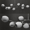 Covington Horizontal Globe Branching Bubble Chandelier - 5 - LightBrassJoyfuzzy