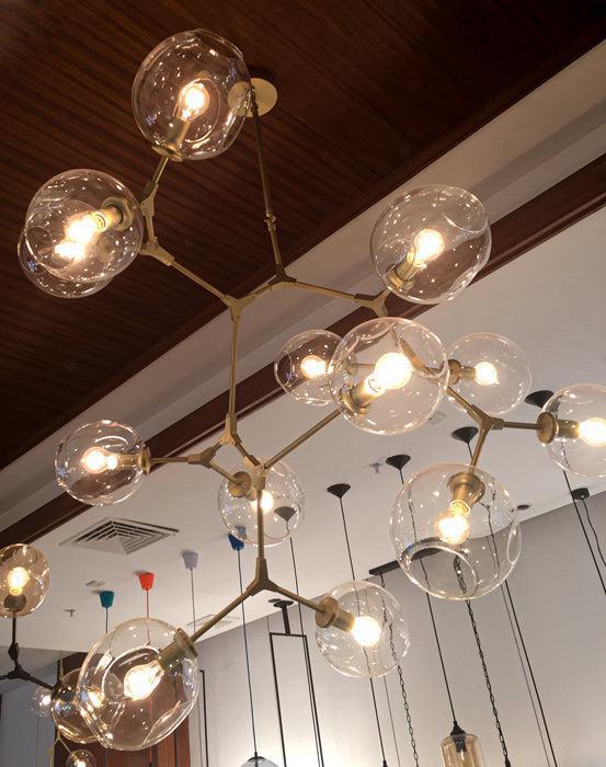 Covington Horizontal Globe Branching Bubble Chandelier - 8 - LightBrassJoyfuzzy