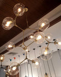 Covington Horizontal Globe Branching Bubble Chandelier - 8 - LightBrassJoyfuzzy