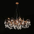 Creative Rose Crystal Brass Branch Chandelier - Joyfuzzy