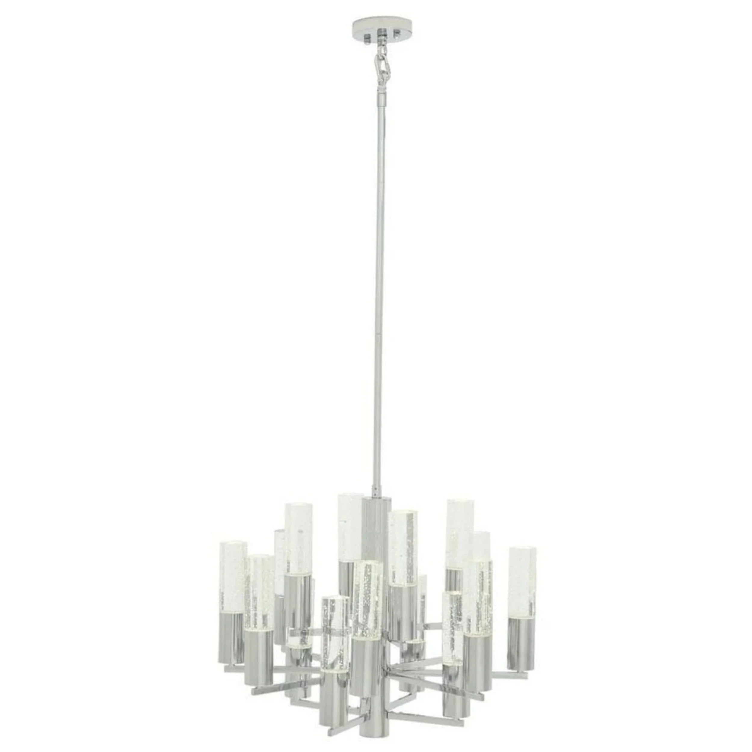 Crystal Cylinders Chandelier 16 Lights Dimmable - Joyfuzzy