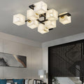 Cubist Alabaster Cluster Ceiling Lamp - by Joyfuzzy