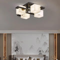 Cubist Alabaster Cluster Ceiling Lamp - by Joyfuzzy