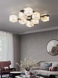 Cubist Alabaster Cluster Ceiling Lamp - by Joyfuzzy