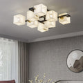 Cubist Alabaster Cluster Ceiling Lamp - by Joyfuzzy