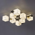 Cubist Alabaster Cluster Ceiling Lamp - by Joyfuzzy