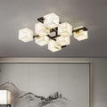 Cubist Alabaster Cluster Ceiling Lamp - by Joyfuzzy