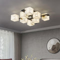Cubist Alabaster Cluster Ceiling Lamp - by Joyfuzzy