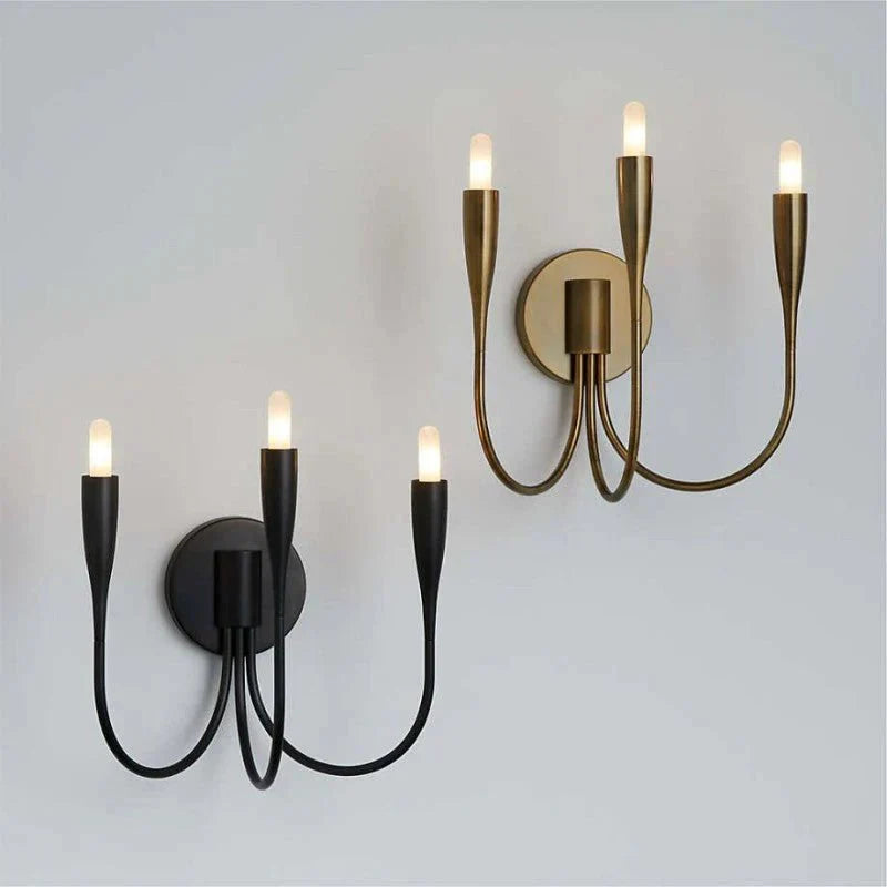 Curve Candelabra Wall Sconce - Joyfuzzy
