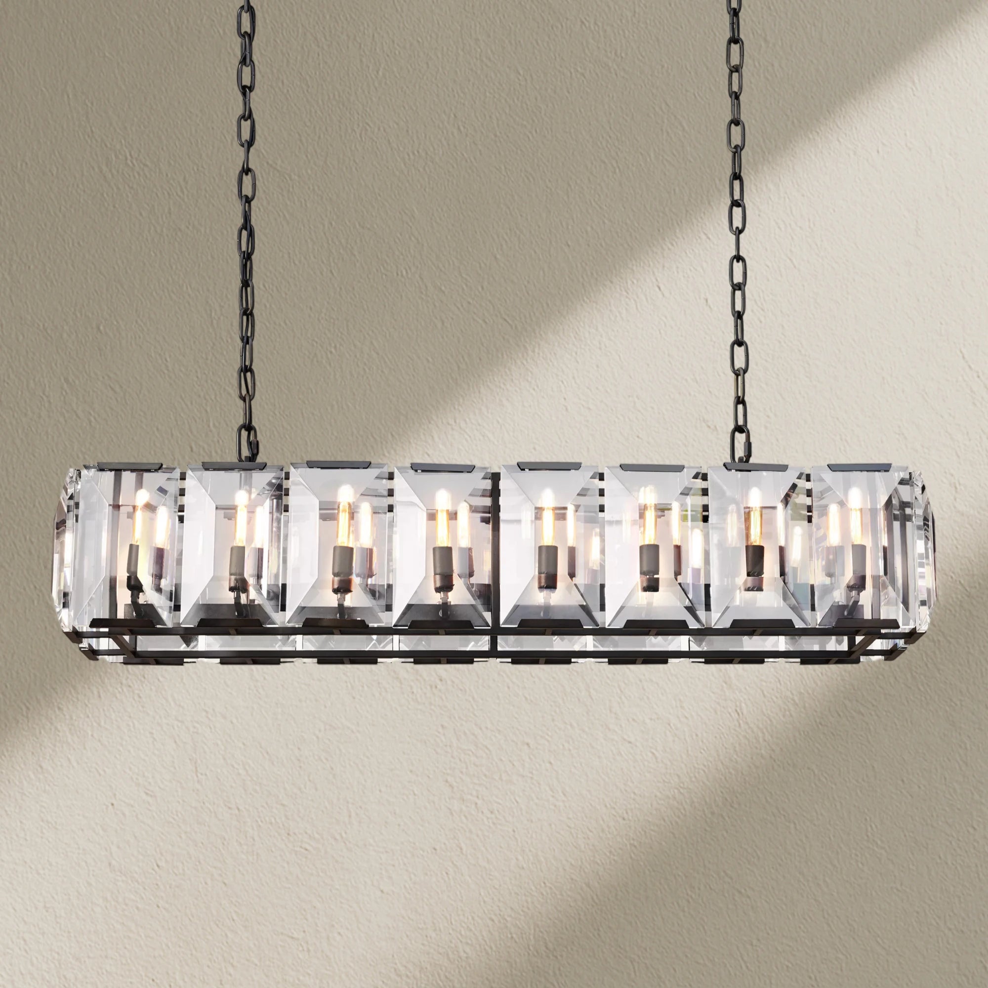 Harfz Crystal Rectangle Chandelier 42"54"62"74"