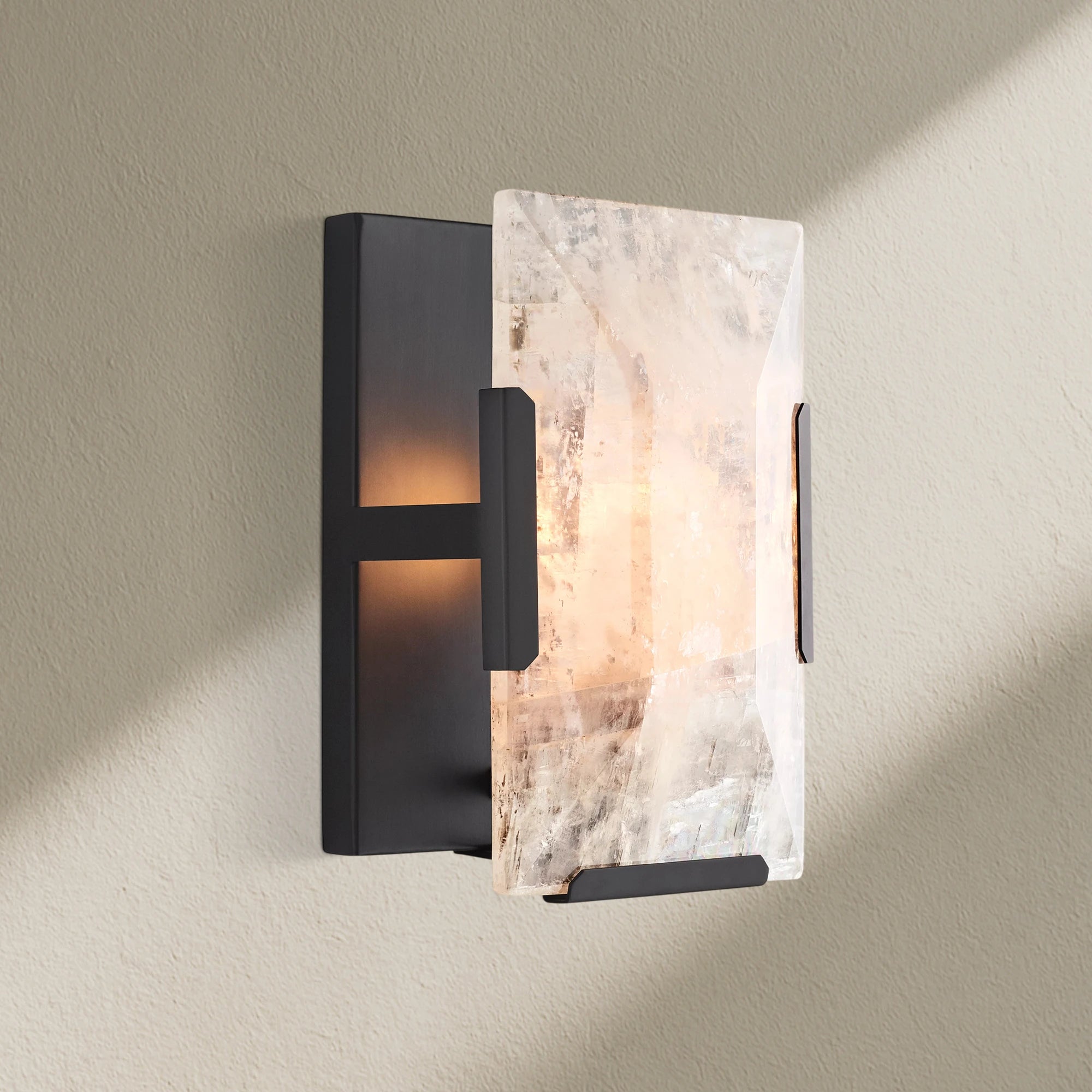 Harfz Calcite Short Wall Sconce
