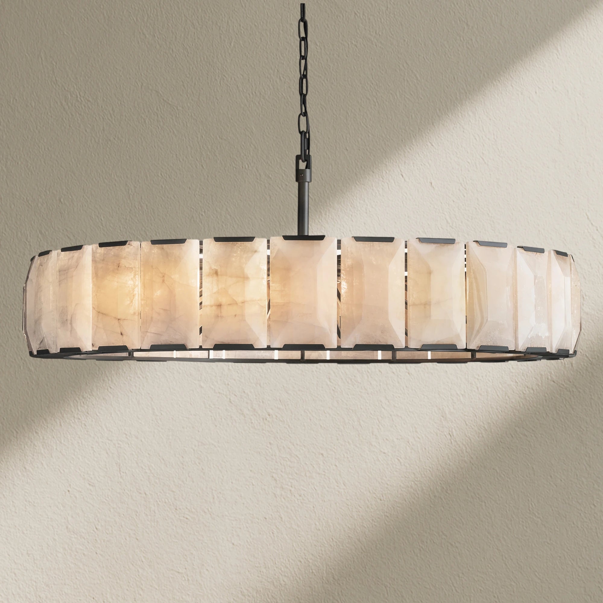 Harfz Calcite Round Chandelier 60"