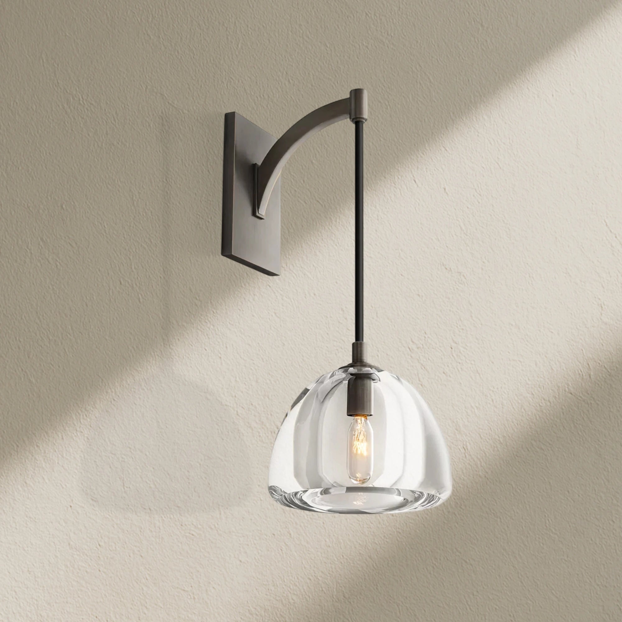 hemfz Modern Glass Wall Sconce