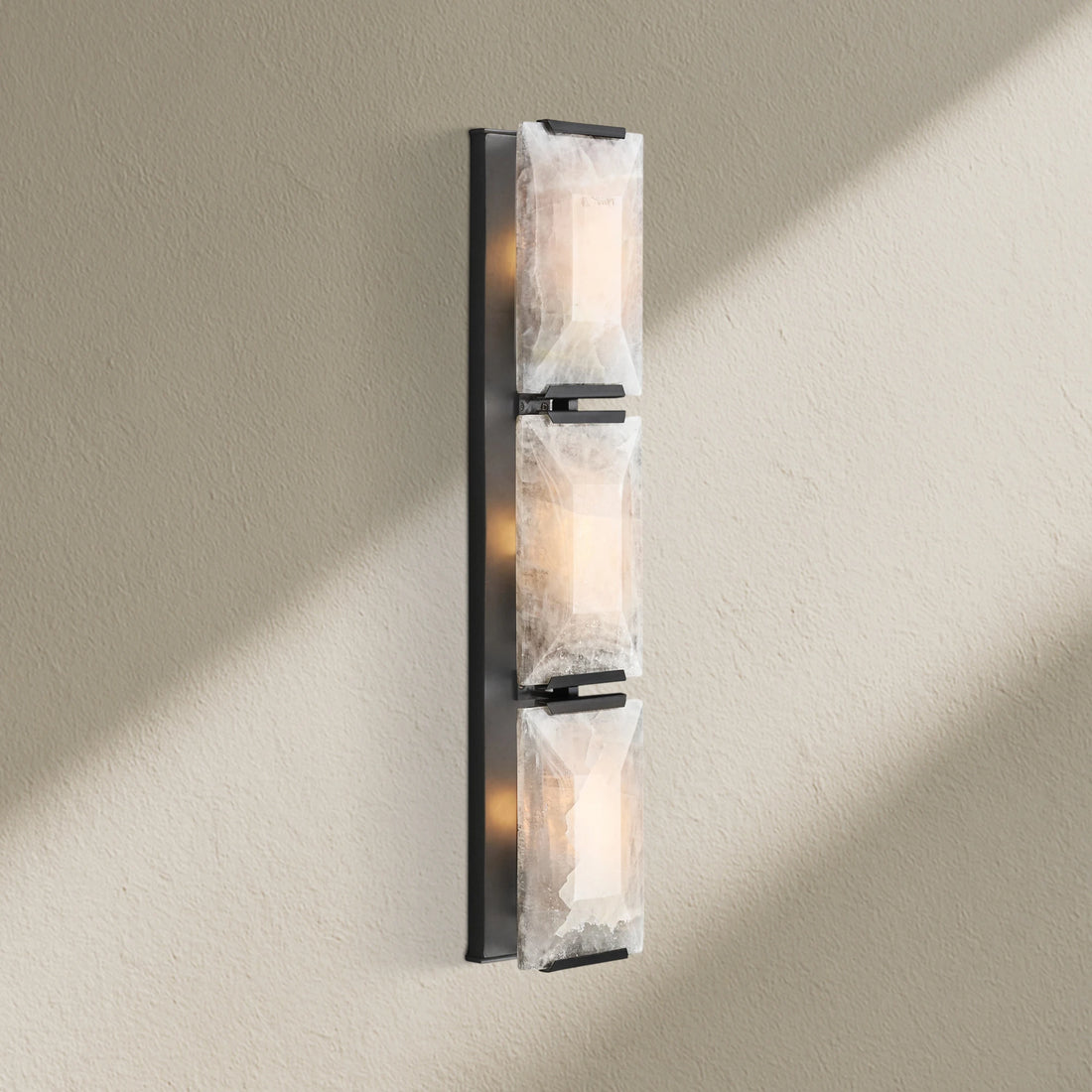 Harfz Calcite Triple Wall Sconce