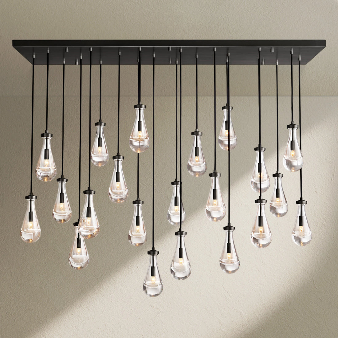 RAFZ Glass Linear Chandelier 72"