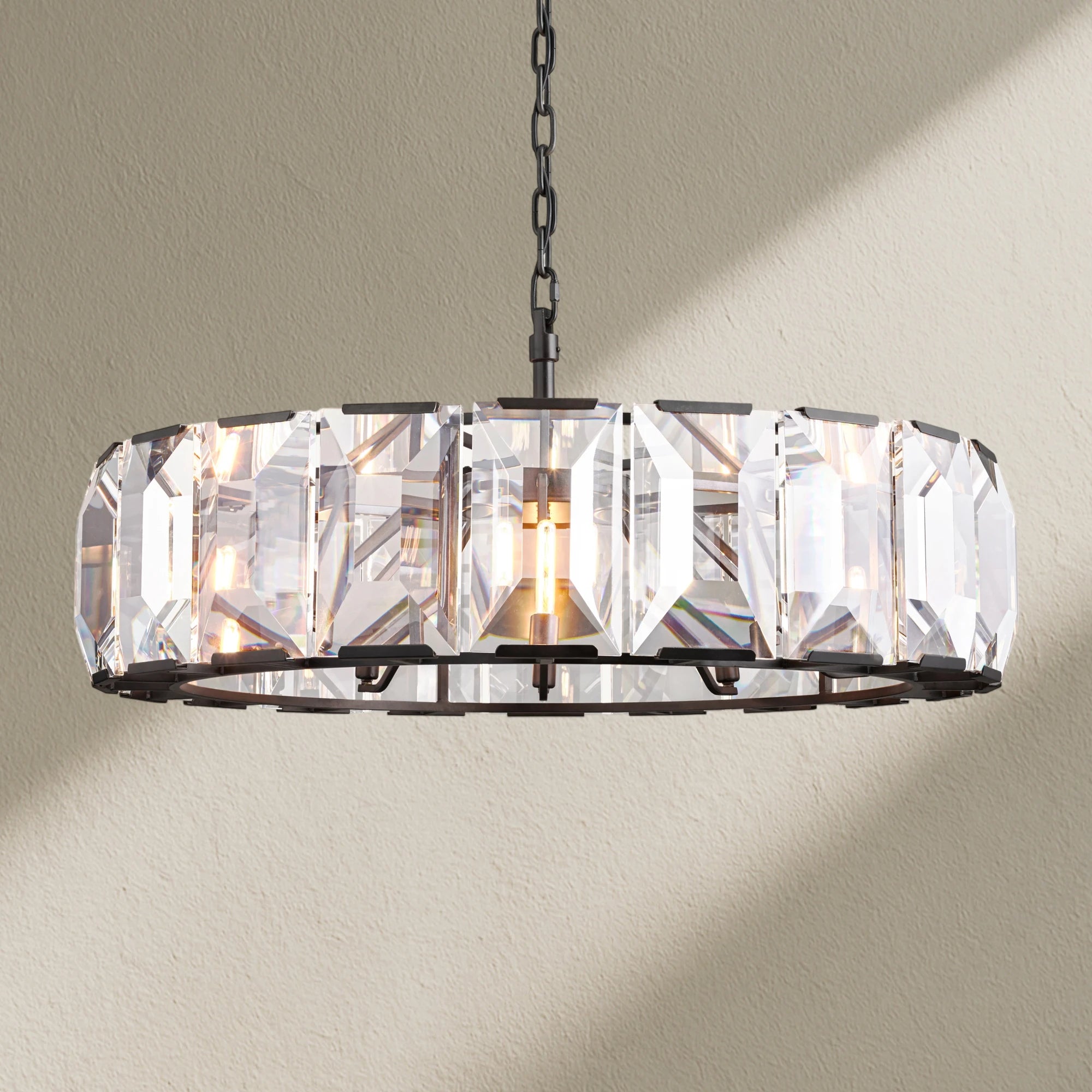 Harfz Crystal Round Chandelier 60"