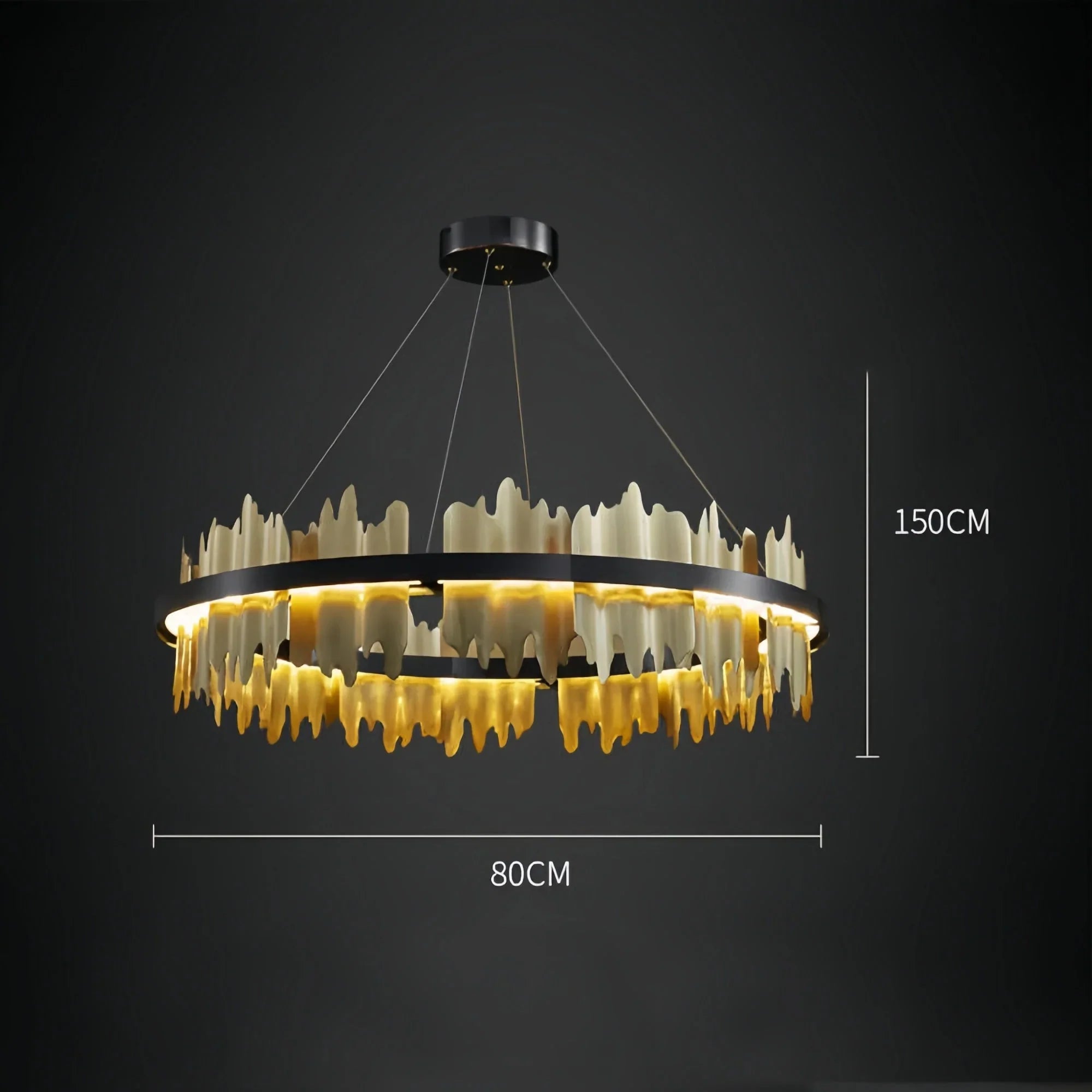 Dahlia Modern Ring Chandelier - Joyfuzzy