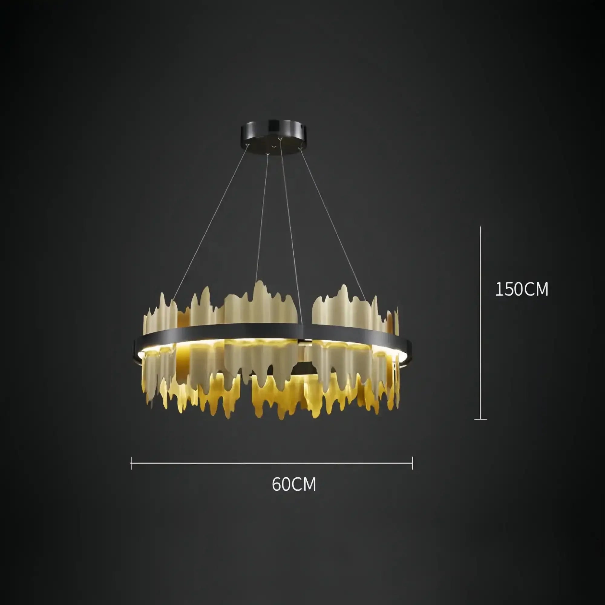 Dahlia Modern Ring Chandelier - Joyfuzzy
