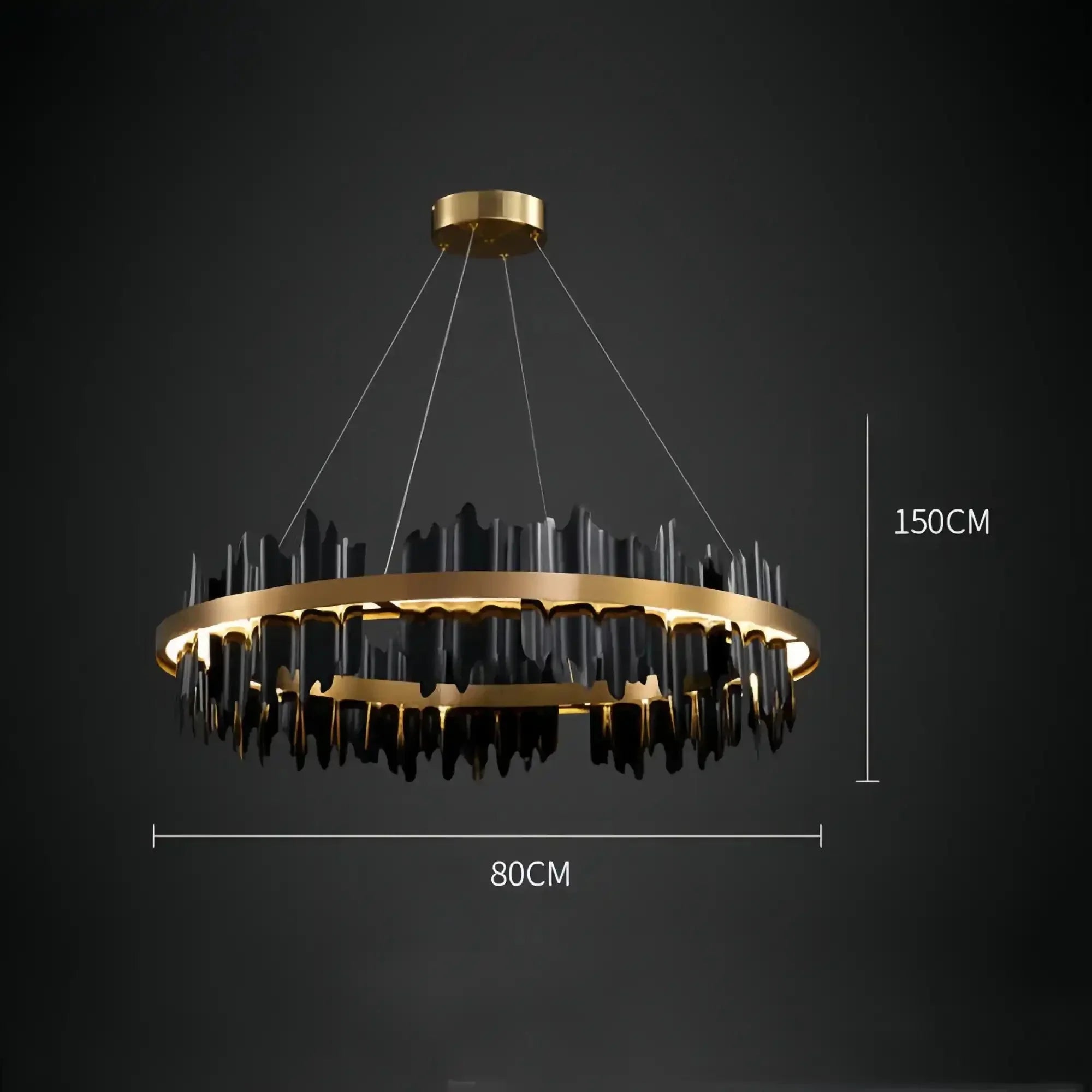 Dahlia Modern Ring Chandelier - Joyfuzzy