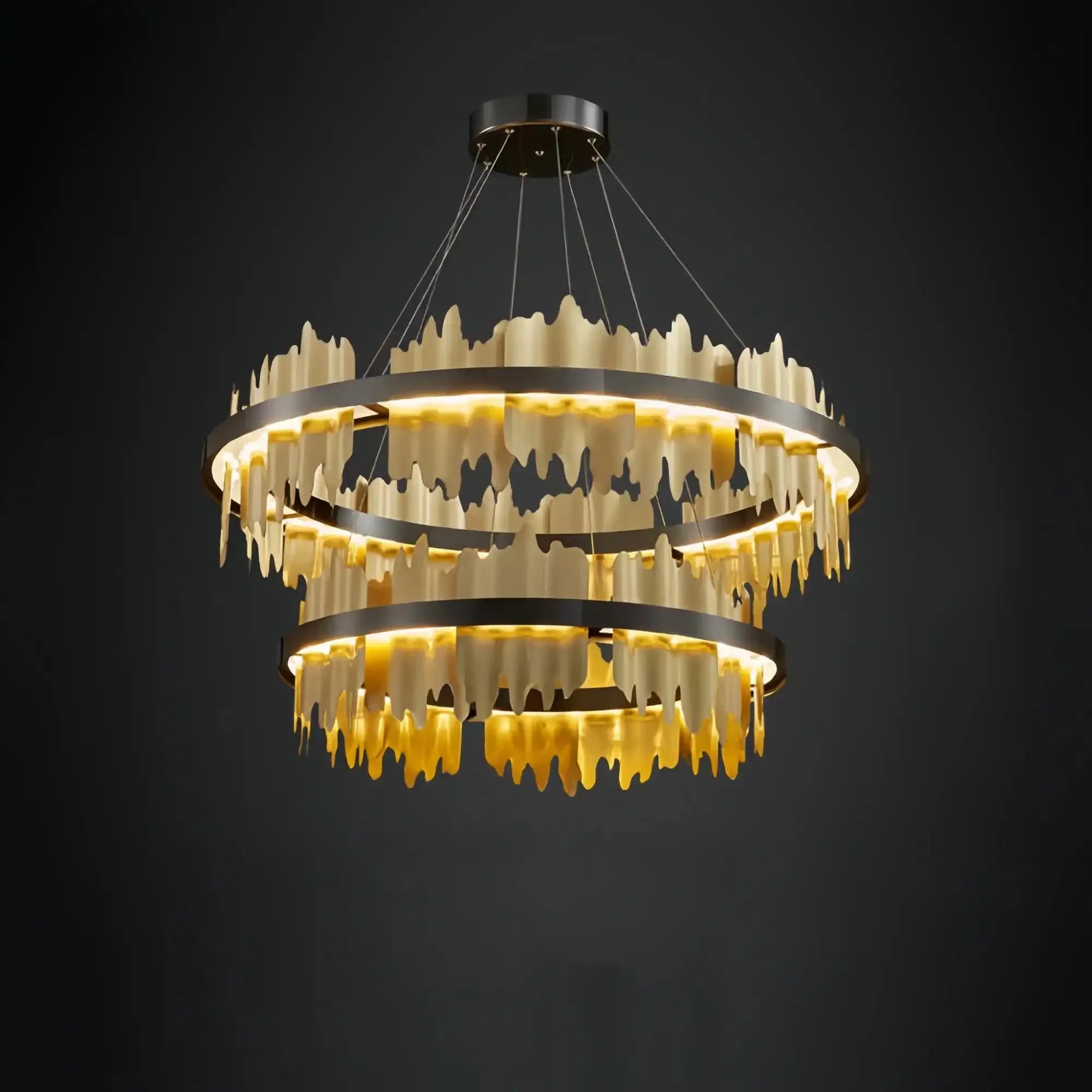 Dahlia Multiple Tier Round Chandelier - Joyfuzzy
