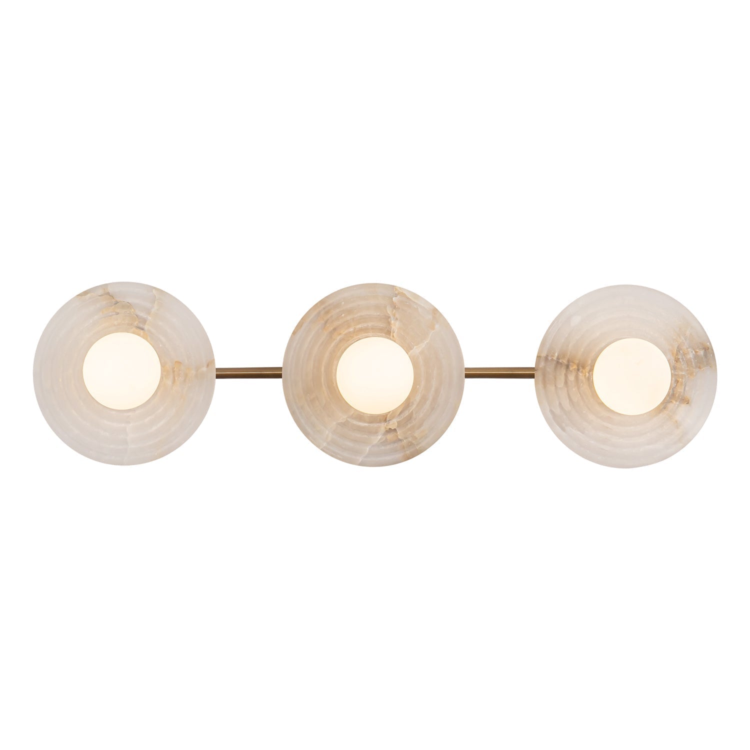 Dahlia Triple Alabaster Wall Sconce - Urban BronzeJoyfuzzy