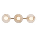 Dahlia Triple Alabaster Wall Sconce - Urban BronzeJoyfuzzy