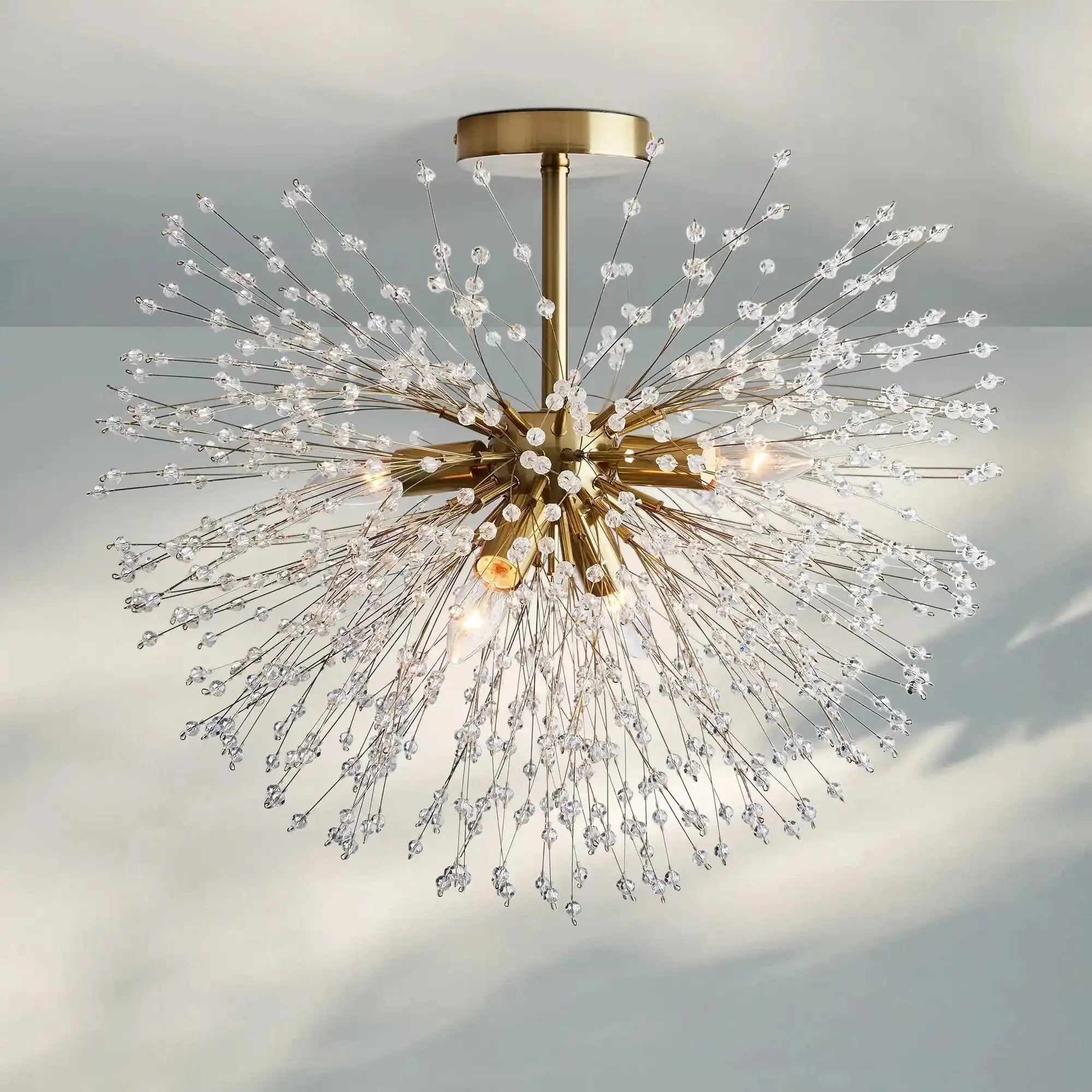 Dandelion Flush Mount - BrassJoyfuzzy