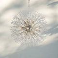 Dandelion Round Chandelier 22''30''43'' - Silver30