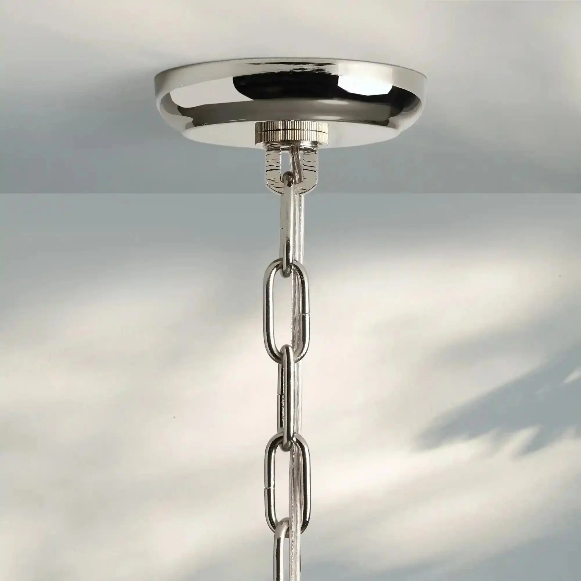 Dandelion Round Chandelier 22''30''43'' - Silver22"Joyfuzzy