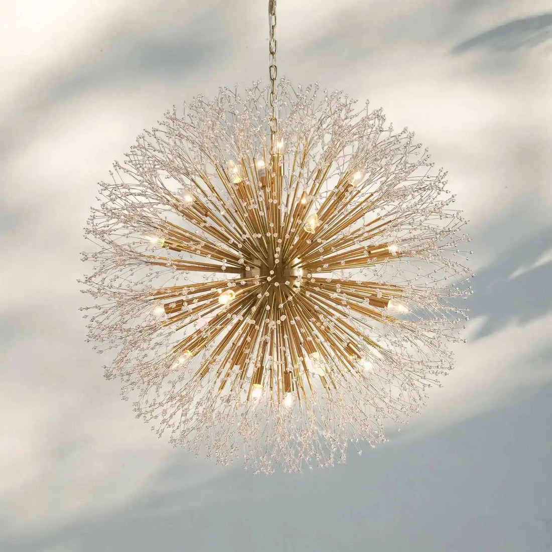 Dandelion Round Chandelier 22''30''43'' - Silver22"Joyfuzzy
