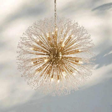 Dandelion Round Chandelier 22''30''43'' - Silver22"Joyfuzzy