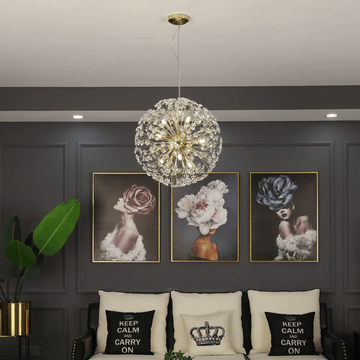 Dandelion Spherical Crystal Pendant Light - Joyfuzzy