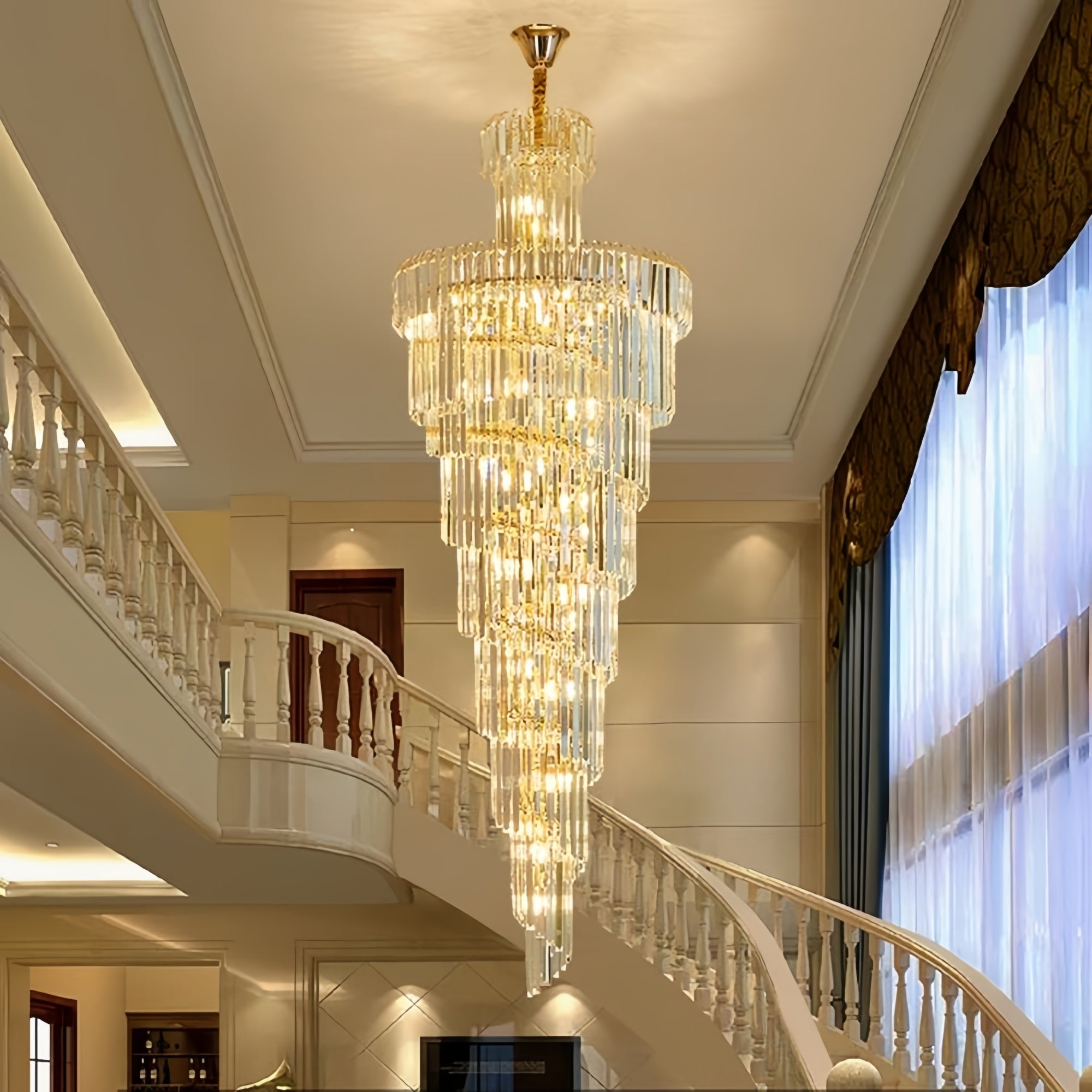 Danilo Multiple Tier Crystal Chandelier - Joyfuzzy