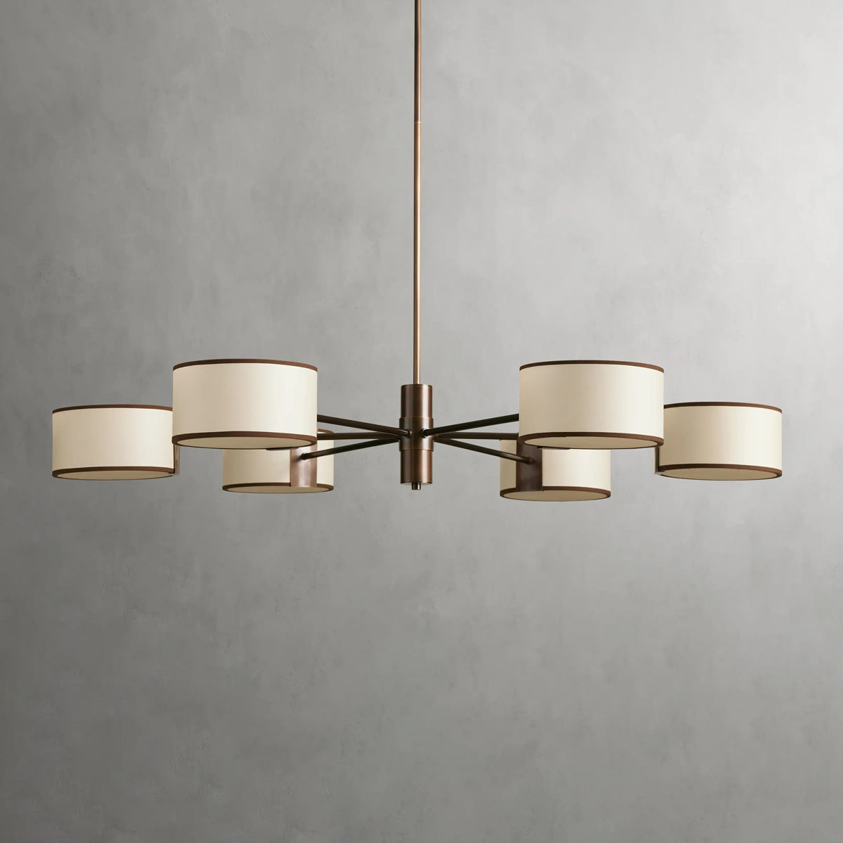 Daphne 48" Round Chandelier in Ecru