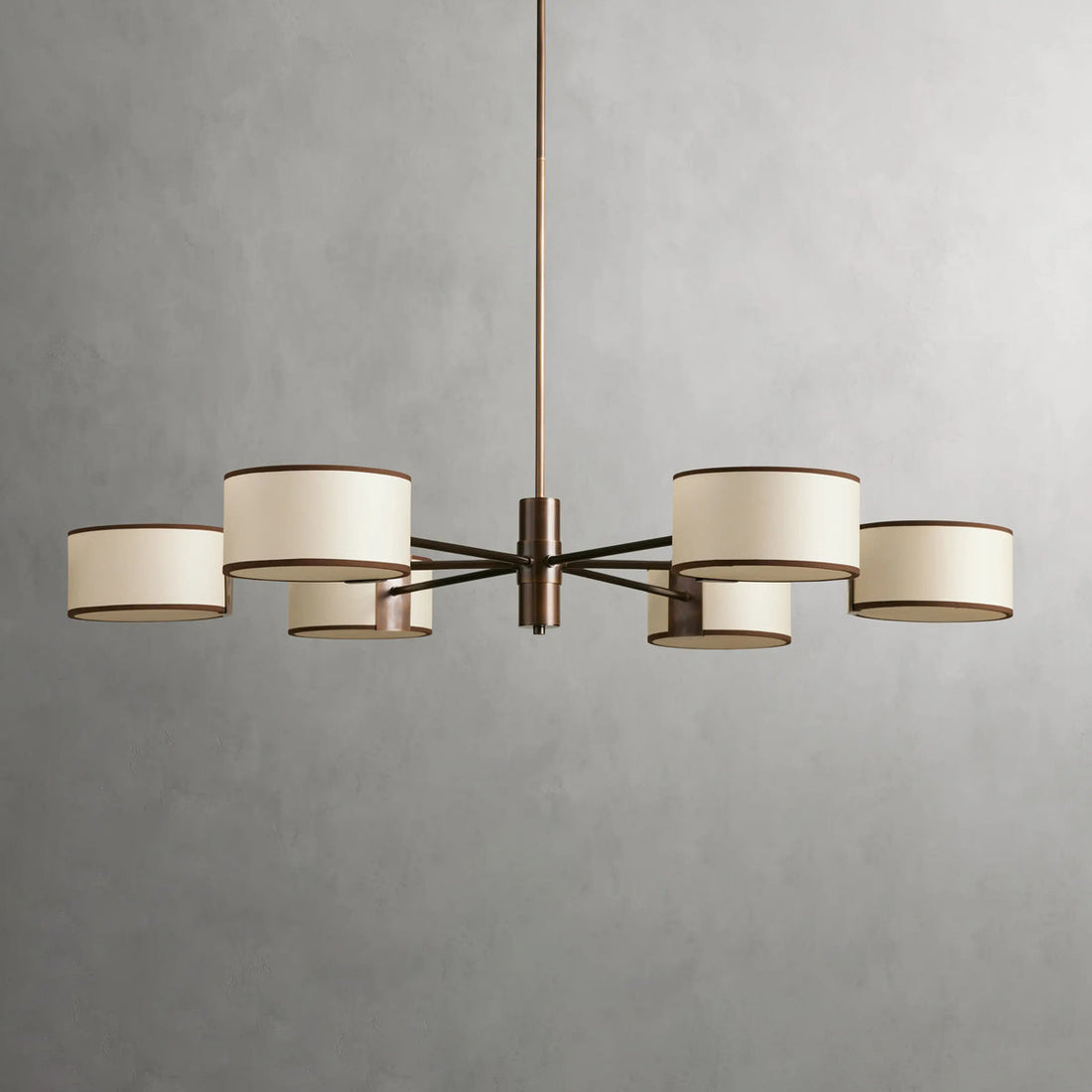 Daphne 48" Round Chandelier in Ecru